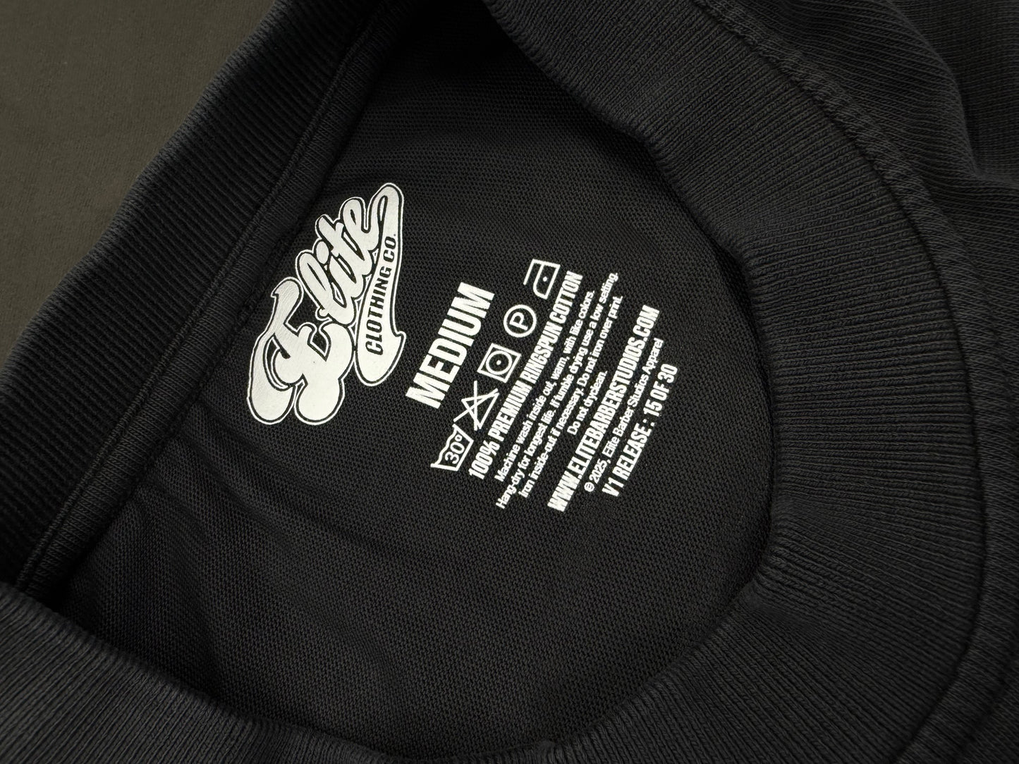 Charcoal black oversized tee V1 release