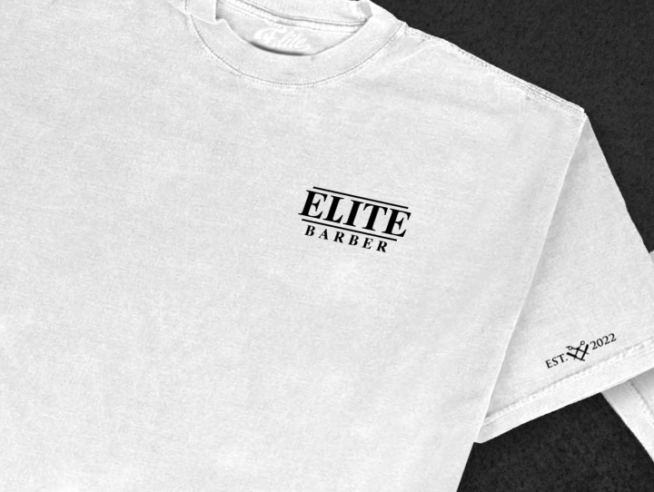 elite clothing oversized white t-shirt